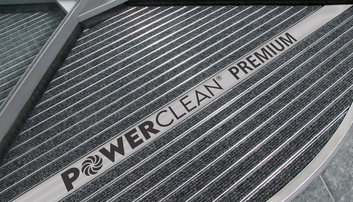 Powerclean Premium: alfombras de entrada con materiales innovadores: Las alfombras de entrada POWERCLEAN están fabricadas con materiales innovadores y sostenibles, y garantizan una limpieza de gran eficacia.